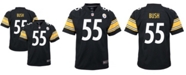 Nike Youth Boys and Girls Devin Bush Black Pittsburgh Steelers Player Game Jersey